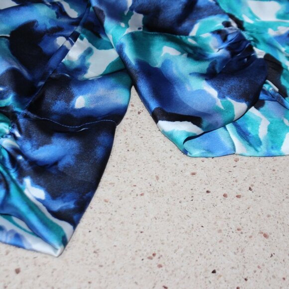 Jones of New York Blue and Turquoise long sleeve top - Picture 14 of 15